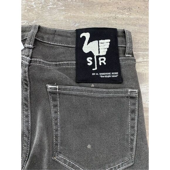 Sandrine Rose x Free People Polka Grey Denim Jeans Sz 26 - Picture 4 of 4